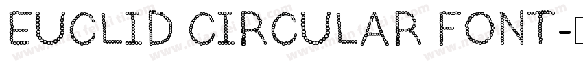 EUCLID CIRCULAR FONT字体转换